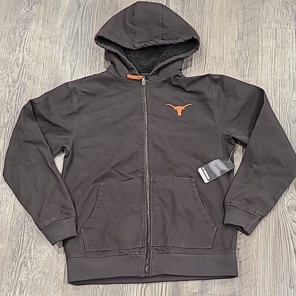 TEXAS Longhorns Full Zip Hooded Jacket Size Small